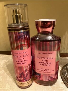 🌺Bath & Body Works Pink Pineapple Sunrise beauty bundle NWT